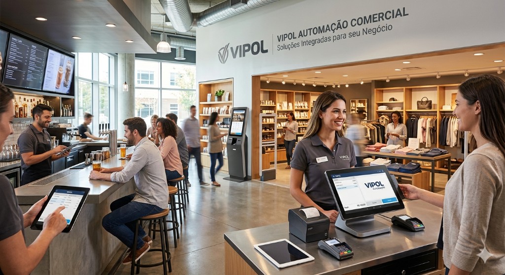 VIPOL Automação Comercial — PDV, totem de autoatendimento e soluções integradas para varejo e food service